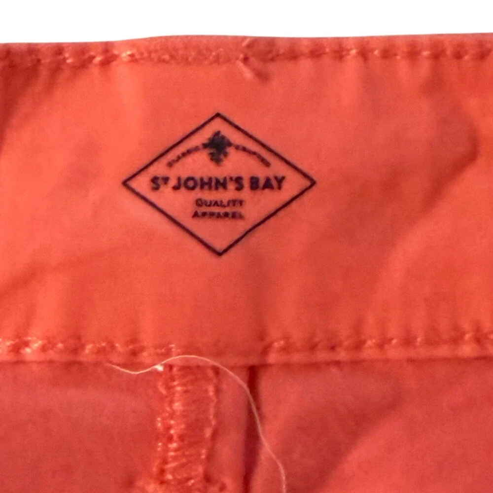 St‎ John's Bay Skort Womens 10 Georgia Peach Coral Pink Casual Mini Skirt Shorts
